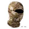 Taktisk kamouflage Balaclava Full Face Mask CS Wargame Armé Jakt Cykling Sport Hjälm Liner Cap Multicam CP Scarf