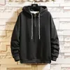 Autumn Winter Thick Men Streetwear Hoodies Sweatshirts Pure Color Hoodies Orange Pullover Warm Fleece Hoodies Men Fashion Tops LJ200826