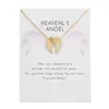 Fashion Jewelry heavenly angel sliding angel wings necklace For Women G1206