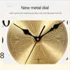 Väggklockor guld klocka modern kreativ solid trä roder hem dekor metall klocka vardagsrum dekoration reloj de pared
