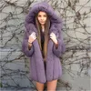 Kvinnorjackor Kvinnor Kvinnor Stylish Coat Blus Huva Varma ytterkläder Rockar Vinter Solid Hylsa med ficklätt lättvikt