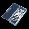 1pcs Nails Dot Drawing Pen Buffer Grinding File Storage Box Plastic Transparent Manicure Tool Special