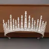 الكريستال حجر الراين و tiaras زفاف تاج اكسسوارات للشعر للنساء الملكة diadem رئيس الزفاف مجوهرات تيارا