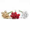 100pcs artificiel rouge holly berry berry nouvel an décor de Noël décorations de Noël pour la maison Navidad Décorations de Noël Kerst