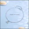 Link Jewelrylink Chain Yizizai Sier Color Female Fish Tail Bracelet Anklet Mermaid Bracelets For Women Summer Beach Aessories Jewelry Drop