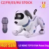 Le Neng Toys K16A電子動物ペットRCロボット犬の声のリモートコントロール玩具音楽の歌のおもちゃ子供RCのおもちゃ誕生日プレゼント