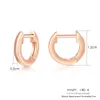 Unisex Little Mobius Hoop Earrings For Women Simple Geometric Circle Silver Color Party Gift Fashion Jewelry KBE390