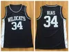 Len Bias 34 Northwestern Wildcats High School-Basketballtrikot für Herren, günstige 1985 Maryland Terps Len Bias College-Basketballtrikots mit Nähten