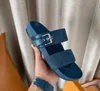 2021 Cunhas de Verão Sandálias Elegante Estilo Limpo Denim Designer de Luxo Sandálias Altura do Salto 10 cm Tamanho 35-40 Modelo LD01