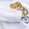 100% Algodão Roupas Infantis Desenho Urso Meninos Meninas Roupas Manga Longa Bebê Meninos Meninas Camisolas Camisetas Pulôver Roupas Tops