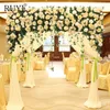 Decorative Flowers & Wreaths Customize Curtain Flower Row Artificial Rose Leaves Mix Wedding Stage Backdrop Wall Decoration Party Window Sil