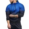 Erkek Hip Hop Tarzı Kapşonlu Ceket Zip Up Palto Güz 2021 Yeni Hoodies Erkekler Degrade Moda Eşofman Hoodie Sweatshirt