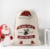 70 * 50cm Party Decoration Sac cadeau de Noël Élément de Noël pick-up arbre Christma sacs Pur coton faisceau bouche bonbons poche SN2853