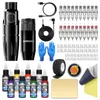 Wormhole WIRELESS Power Supply TATTOO PEN ROTARY MACHINE COMPLETE KIT CARTRIDGES TK138