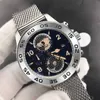 Zegarek na rękę dla mężczyzn Ruch kwarcowy Casual Business Mens Designer Watches Montre de Luxe ze stali nierdzewnej Ziemia Earth228i
