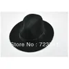 100 Saf Yün Unisex Autumnwinter Fadoras Şapkası Kadınlar ve Erkekler İçin Bant Geniş Memul T200508365126