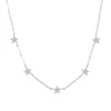Christmas gift vermeil 925 sterling silver cute star choker charm necklaces charming women jewelry fine silver necklace 211124
