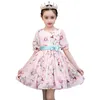 Robe en mousseline de soie pour filles Princesse d'été pour 3-12 ans Floral es Teenage Fancy Teen 210529