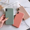 Étuis de téléphone en Silicone mat pour Huawei P30 P20 Lite P10 Mate 20 30 10 Lite Pro 9 Coque de couverture arrière couleur bonbon en TPU