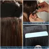 Zijdeachtige rechte verschillende kleuren tape in hair extensions 40 stuks voor vrouwen 100 remy menselijke haren made6708765