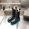 Kadın Platformu Chelsea Çizmeler Moda Bayanlar Şeker Renk Taban Diz Boot Üst Tasarımcı Lüks Kadın Kalın Alt Tifle Soled Ayak Bileği Booty Ayakkabı Kutusu Boyutu 35-40