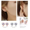 Stud Earring For Women 27 Style Classic Cubic Zirconia Wedding Rose Gold Color & Silver Color Fashion Jewelry E035