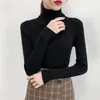 2022 Kvinnors tröjor Autumn Winter Tops Slim Women Pullover Knickad tröja Jumper Soft Warm Pull Pull