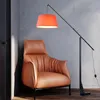 Nordic Creative Cloth Lampshade Floor Lamps Model Room Fishing Lights Bedroom Room Study Vertical Floors Lamp For Living Rooms