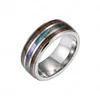 titanium abalone ring