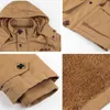 Jaqueta homens espessos morno militar bombardeiro jaquetas táticas homens outwear lã respirável windbreaker casacos 5xl roupas 210928