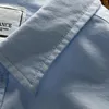 Camicie casual da uomo Camicia a maniche lunghe in cotone da uomo Adesivo da bavero sottile fresco e leggero Semplice
