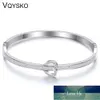 Luxury Stainless Steel Bracelets Bangles With Crystals Female Heart Forever Love Brand Charm Bracelet for Women Famous Jewelry Factory price expert design Quality