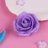 100Pcs PE Foam Rose Flower Head 7CM Artificial Flowers Bouquet Handmade Wedding Home Decoration Festive & Party scrapbook 210706