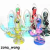 Wasserpfeifen Auge Monster Silikon Dab Oil Rig Bubbler Smoking Pipes flexible Konzentrat Glas Bong Silikon Wasserpfeife