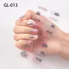 Autocollants décalcomanies 16 poteaux1 nail art uv gel polonais enveloppes de couverture complète outil de manucure colorée 7467378