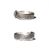 925 Sterling Silver Loredanana Exquisite Fashion Original Design "Ängel" Wings Ring för män och kvinnor Creative Gifts Impliced ​​A Good Guardian