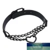 Kmvexo gothic harajaku zwart hart ketting lederen choker kraag punk kettingen voor vrouwen meisjes gesp chocker sieraden