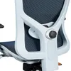 US Mobilier commercial Techni Mobili Haute Back High Back Mesh Chaise de bureau avec bras, appuie-tête et soutien lombaire, bleu A17