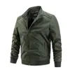 春の夏の男性の薄いジャケットのカジュアル軽量ソリッドカラースタンドカラースリムフィットsコート服ファッション210909