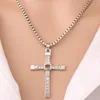 Kristallen Kruis Hanger Ketting voor Vrouwen Mannen Vergulde Goth Jesus Choker Box Kettingen Vintage Hals Sieraden Gift Groothandel Bling Bijoux