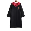 Erwachsene Kinder Halloween Kostüm Kinder Frauen Männer Magie Schule Robe Umhang Krawatte Uniform Zauberer Hexe Granger Kostüm Y0827