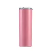 20oz Skinny Tumbler Stainless Steel Thermos Beer Wine Mug Straws Skinny-Cup With Lid Straw Coffee double wall Vacuum Insulated tumblers WLL440