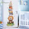 Creative Cute Cartoon Muursticker Baby Slaapkamer Muur Decor Home Decor Stickers Kinderkamer Decoratie Deurstickers Zelfklevend 210929