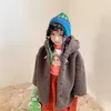 Ragazze dei ragazzi Cappotto di lana spessa invernale carino Bambini Parka imbottito di cotone Giacca imbottita di moda per bambini 210615