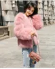 Женский меховой меховой из искусственных коротких женщин пальто мягкий теплый абзац мода корейский стиль женский имитационный пальто отделка пушистая куртка