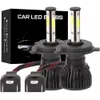 2 pcs novos 4 lados 6500K H11 H4 H7 H1 H3 H8 9004 9005 9006 9007 carro led farol lâmpadas LED Auto Hb3 Hb4 HB5 880 Headlamps 12V