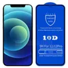 Screenprotector voor iPhone 15 Pro Max 14 Plus 13 Mini 12 11 XS XR X 8 7 SE 10D Gehard Glas 9H Hardheid Volledige Lijmdekking Cover Gebogen Guard Film