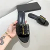 2023 Luxe Designer Mannen Vrouwen Slippers Sandalen Schoenen Glijbaan Zomer Mode Brede Platte Slippers Met Doos maat 35-42