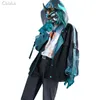 Ny Game Genshin Impact Xiao Cosplay Costume Handsome Daily Wear Hoodie Coat Man Activity Party Rollspel Kläder S-XL Y0903