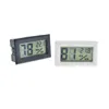 2021 Schwarz/Weiß Mini Digital LCD Umwelt Thermometer Hygrometer Luftfeuchtigkeit Temperatur Meter In zimmer kühlschrank kühlschrank Kostenloser Versand